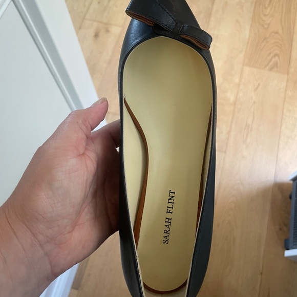Sarah Flint Natalie Black Vachetta Flat Size 37 - Picture 4 of 15
